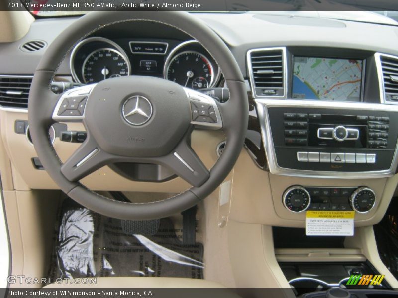 Arctic White / Almond Beige 2013 Mercedes-Benz ML 350 4Matic
