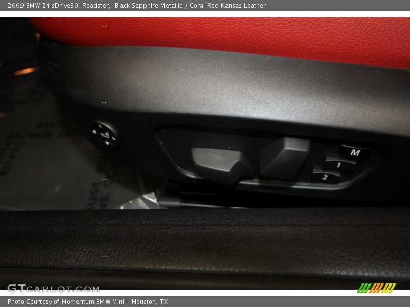 Black Sapphire Metallic / Coral Red Kansas Leather 2009 BMW Z4 sDrive30i Roadster