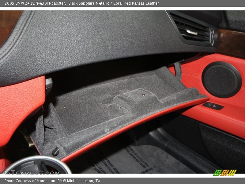 Black Sapphire Metallic / Coral Red Kansas Leather 2009 BMW Z4 sDrive30i Roadster
