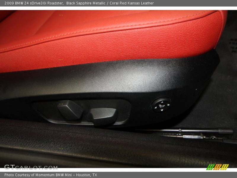 Black Sapphire Metallic / Coral Red Kansas Leather 2009 BMW Z4 sDrive30i Roadster