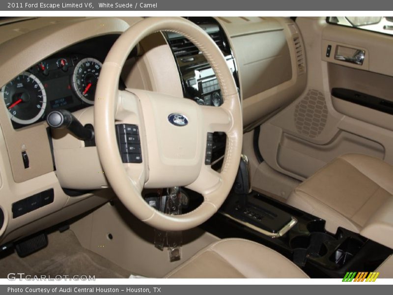 White Suede / Camel 2011 Ford Escape Limited V6