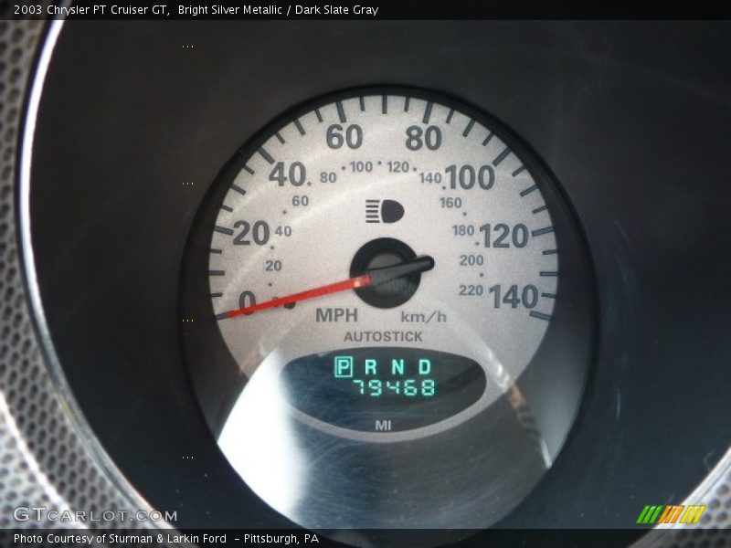 Bright Silver Metallic / Dark Slate Gray 2003 Chrysler PT Cruiser GT