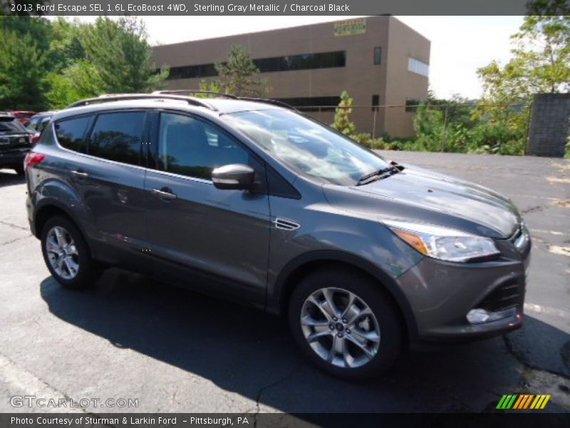 Sterling Gray Metallic / Charcoal Black 2013 Ford Escape SEL 1.6L EcoBoost 4WD