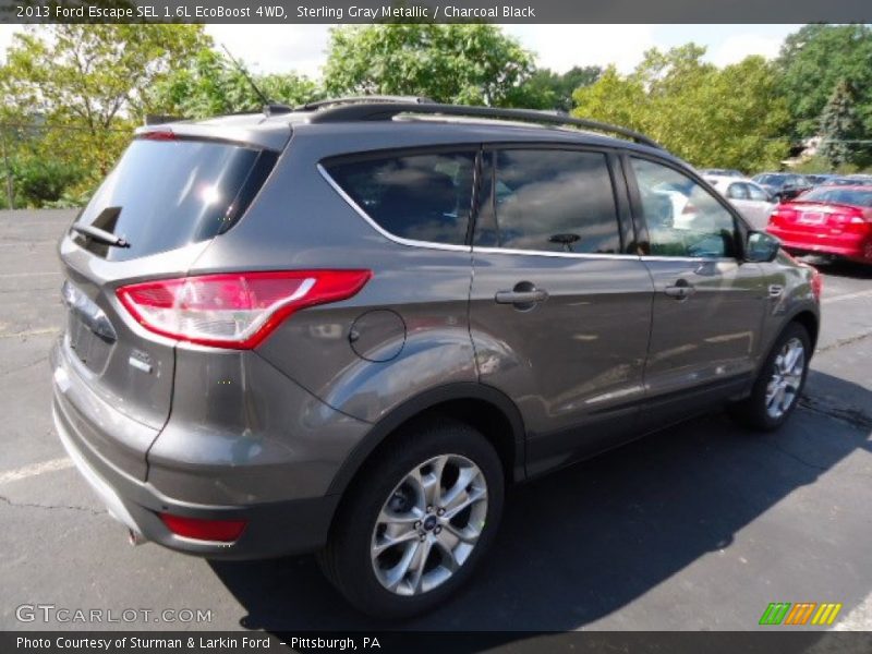 Sterling Gray Metallic / Charcoal Black 2013 Ford Escape SEL 1.6L EcoBoost 4WD