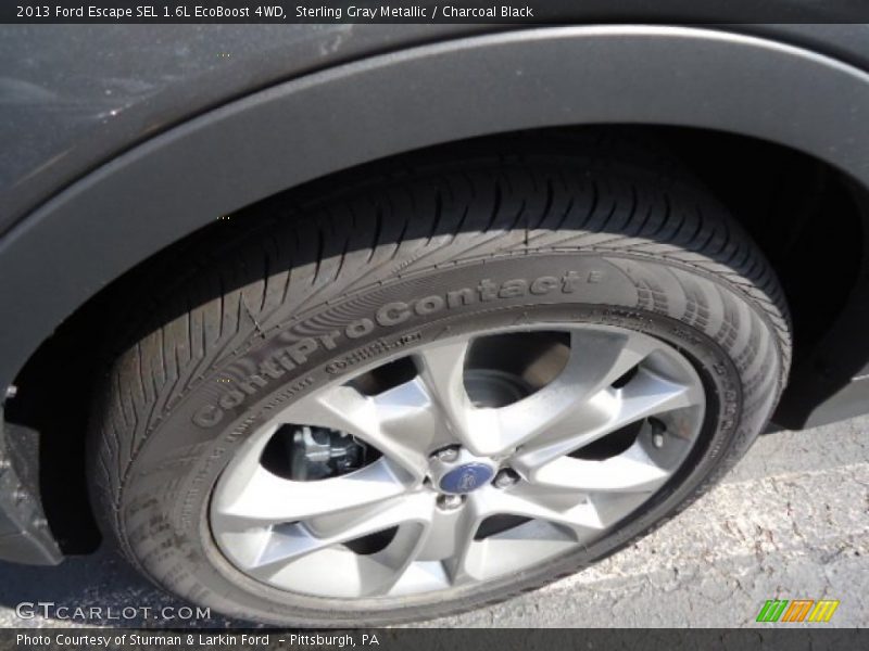 Sterling Gray Metallic / Charcoal Black 2013 Ford Escape SEL 1.6L EcoBoost 4WD
