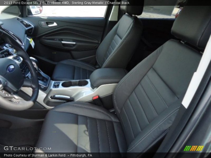 Sterling Gray Metallic / Charcoal Black 2013 Ford Escape SEL 1.6L EcoBoost 4WD