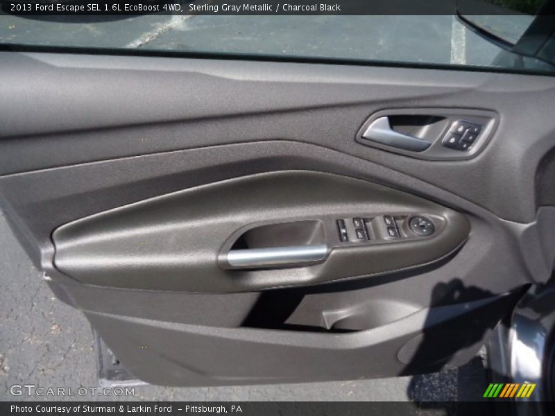 Sterling Gray Metallic / Charcoal Black 2013 Ford Escape SEL 1.6L EcoBoost 4WD