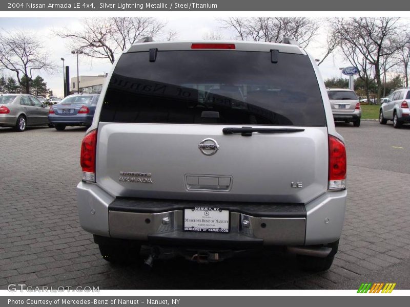 Silver Lightning Metallic / Steel/Titanium 2004 Nissan Armada LE 4x4