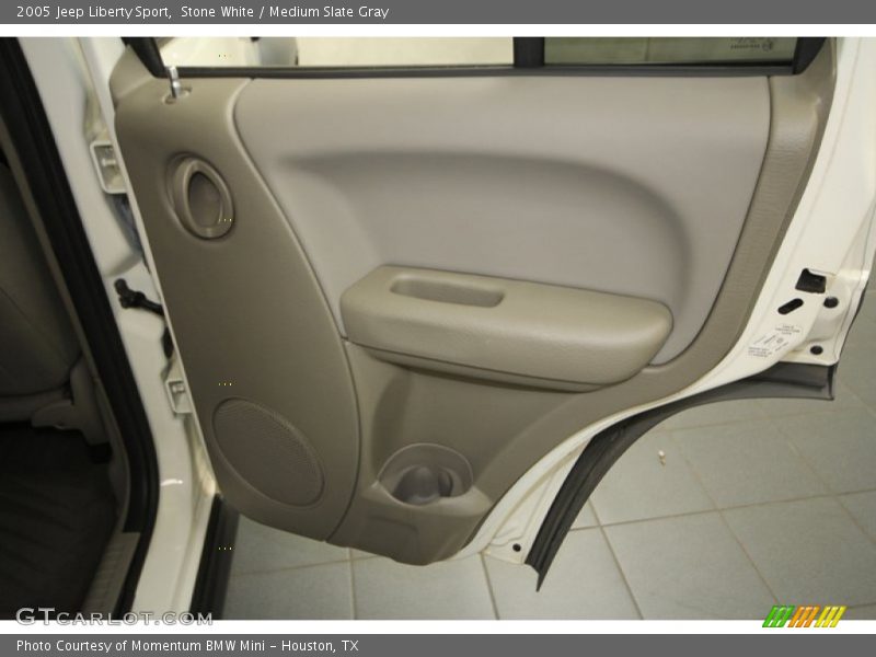 Stone White / Medium Slate Gray 2005 Jeep Liberty Sport
