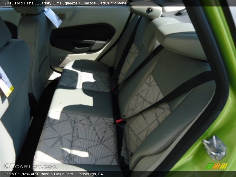 Lime Squeeze / Charcoal Black/Light Stone 2013 Ford Fiesta SE Sedan