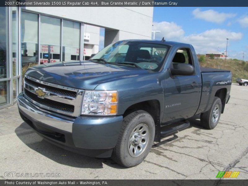 Blue Granite Metallic / Dark Titanium Gray 2007 Chevrolet Silverado 1500 LS Regular Cab 4x4