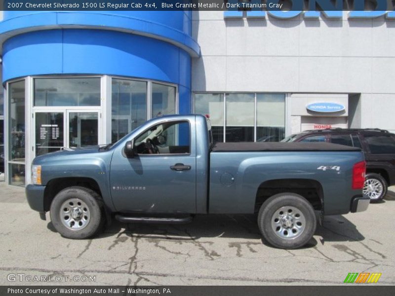 Blue Granite Metallic / Dark Titanium Gray 2007 Chevrolet Silverado 1500 LS Regular Cab 4x4