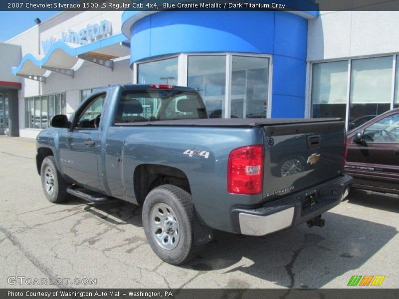 Blue Granite Metallic / Dark Titanium Gray 2007 Chevrolet Silverado 1500 LS Regular Cab 4x4