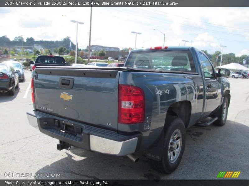 Blue Granite Metallic / Dark Titanium Gray 2007 Chevrolet Silverado 1500 LS Regular Cab 4x4