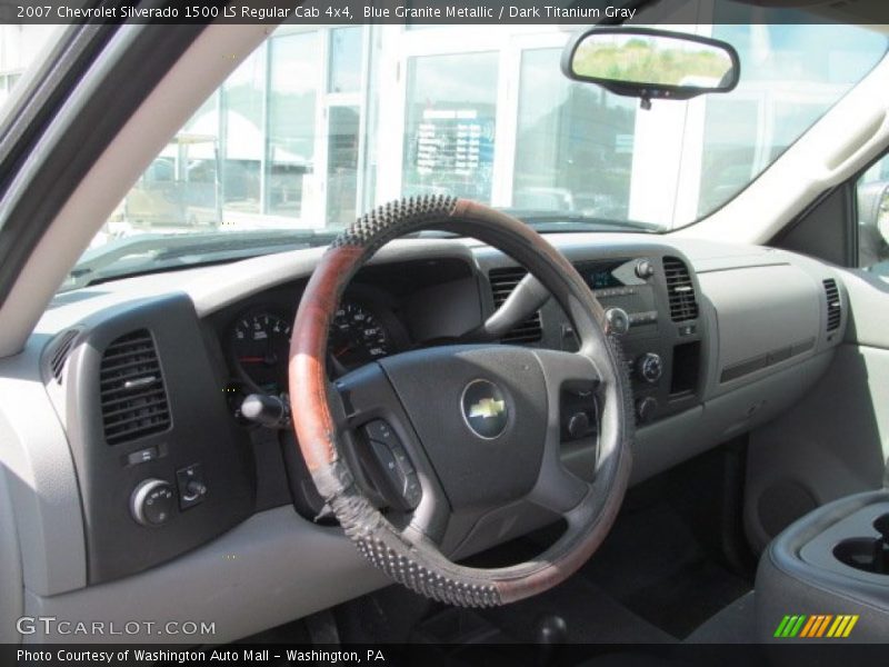 Blue Granite Metallic / Dark Titanium Gray 2007 Chevrolet Silverado 1500 LS Regular Cab 4x4