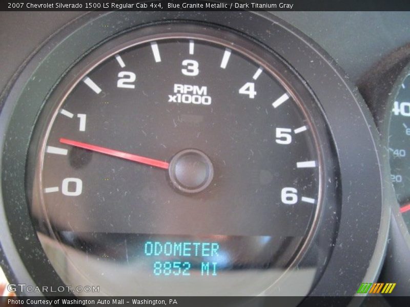 Blue Granite Metallic / Dark Titanium Gray 2007 Chevrolet Silverado 1500 LS Regular Cab 4x4