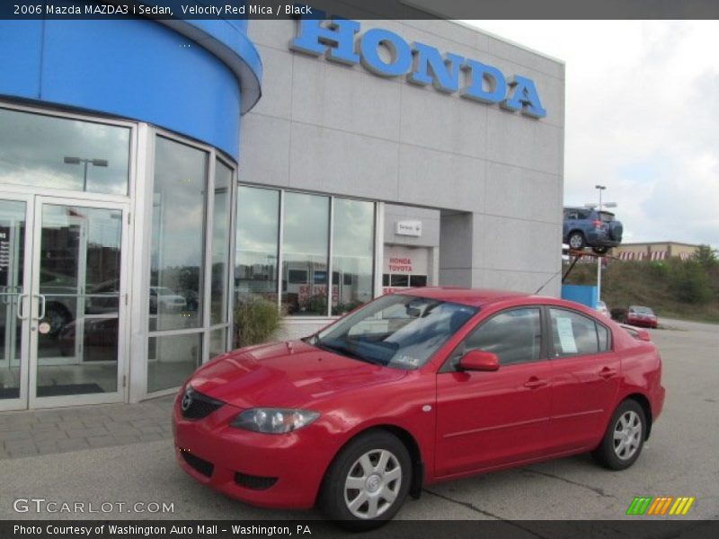 Velocity Red Mica / Black 2006 Mazda MAZDA3 i Sedan