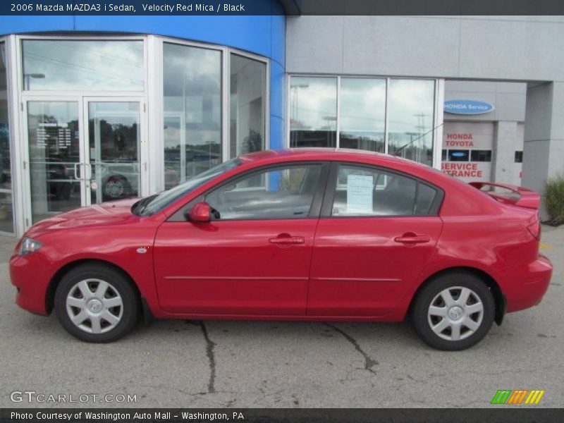 Velocity Red Mica / Black 2006 Mazda MAZDA3 i Sedan