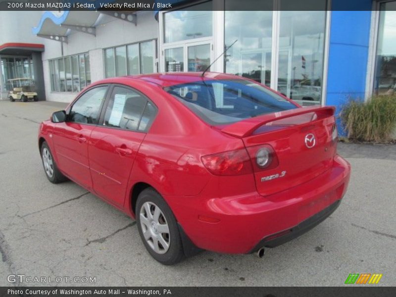 Velocity Red Mica / Black 2006 Mazda MAZDA3 i Sedan