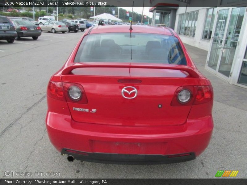 Velocity Red Mica / Black 2006 Mazda MAZDA3 i Sedan