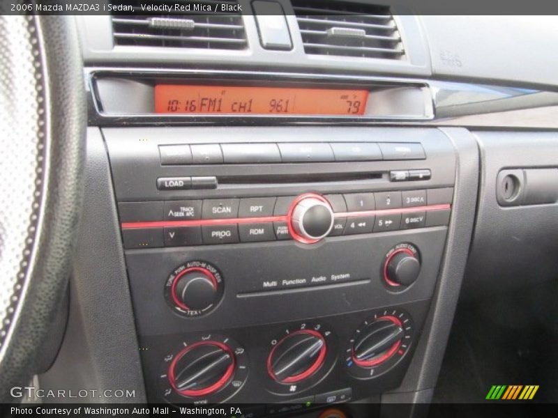 Velocity Red Mica / Black 2006 Mazda MAZDA3 i Sedan