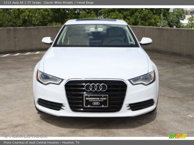 Glacier White Metallic / Velvet Beige 2013 Audi A6 2.0T Sedan