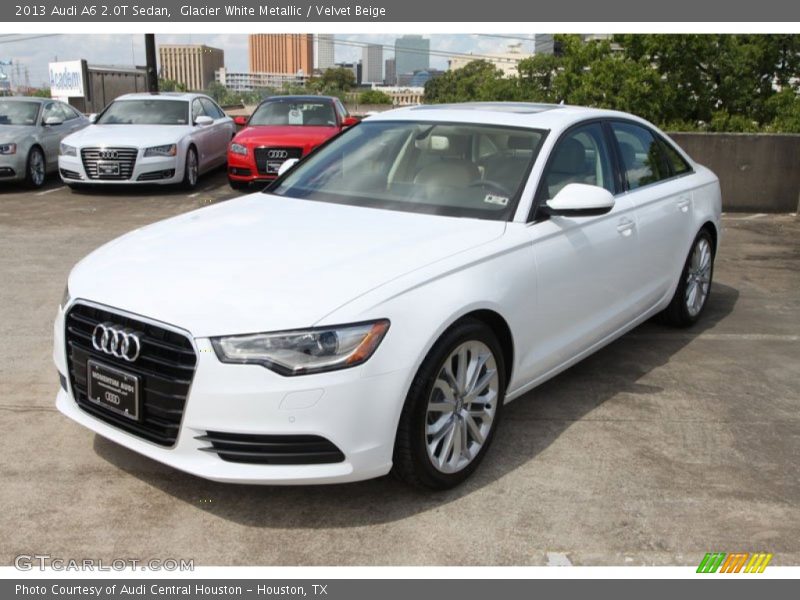 Glacier White Metallic / Velvet Beige 2013 Audi A6 2.0T Sedan