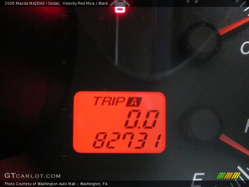 Velocity Red Mica / Black 2006 Mazda MAZDA3 i Sedan