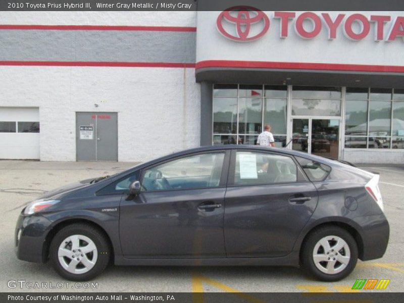 Winter Gray Metallic / Misty Gray 2010 Toyota Prius Hybrid III