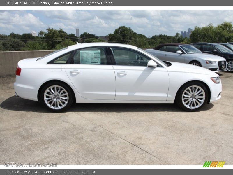Glacier White Metallic / Velvet Beige 2013 Audi A6 2.0T Sedan