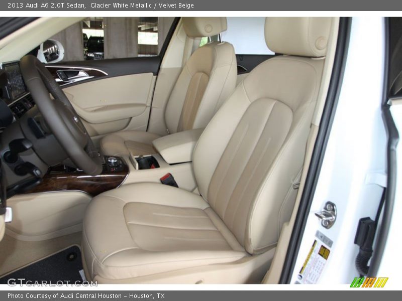 Glacier White Metallic / Velvet Beige 2013 Audi A6 2.0T Sedan