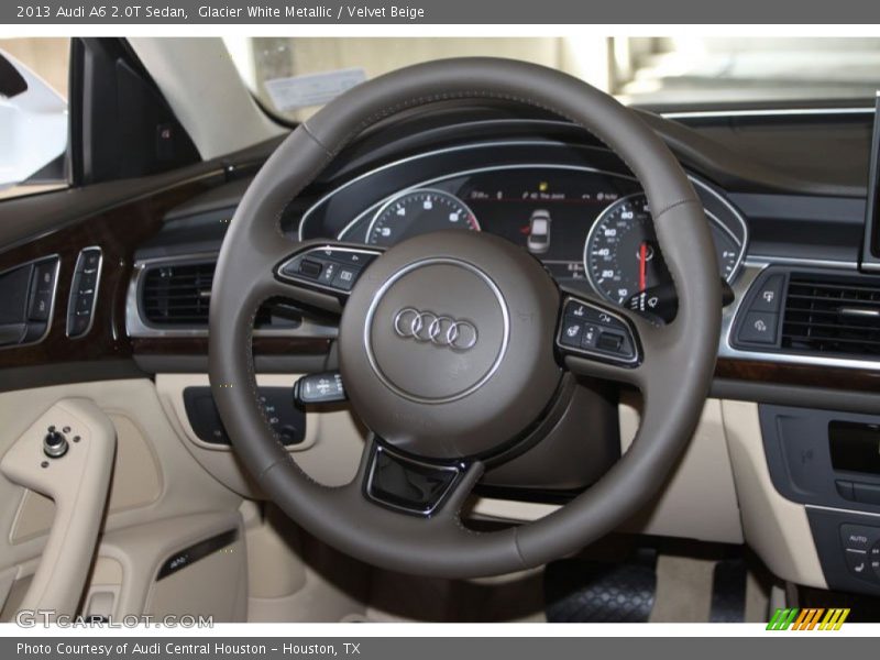 Glacier White Metallic / Velvet Beige 2013 Audi A6 2.0T Sedan