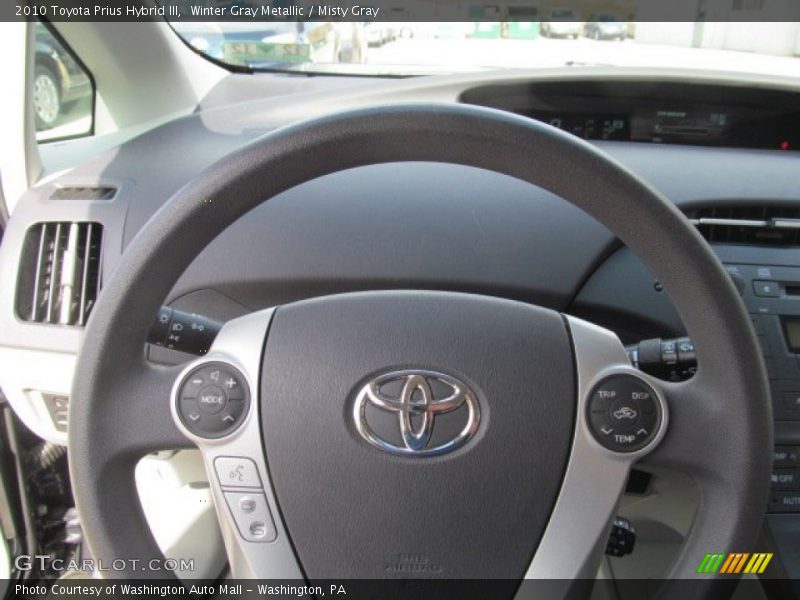 Winter Gray Metallic / Misty Gray 2010 Toyota Prius Hybrid III