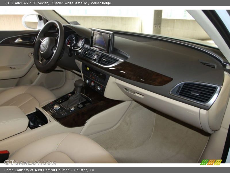Glacier White Metallic / Velvet Beige 2013 Audi A6 2.0T Sedan