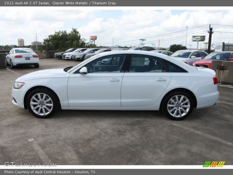Glacier White Metallic / Titanium Gray 2013 Audi A6 2.0T Sedan