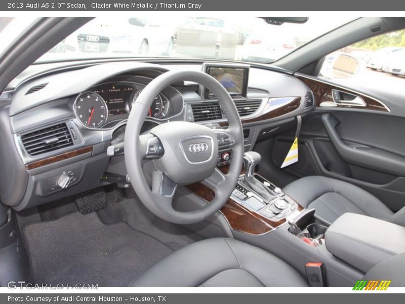Glacier White Metallic / Titanium Gray 2013 Audi A6 2.0T Sedan