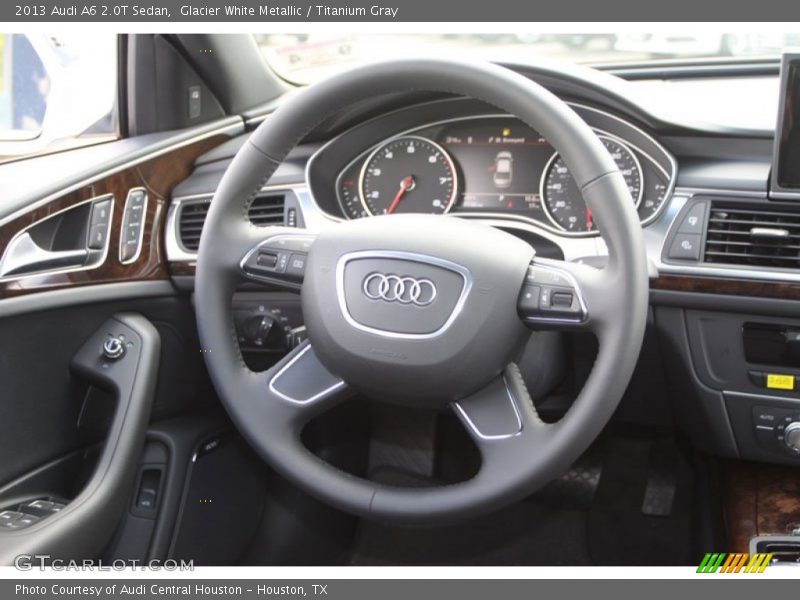 Glacier White Metallic / Titanium Gray 2013 Audi A6 2.0T Sedan