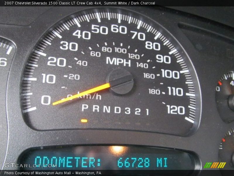 Summit White / Dark Charcoal 2007 Chevrolet Silverado 1500 Classic LT Crew Cab 4x4