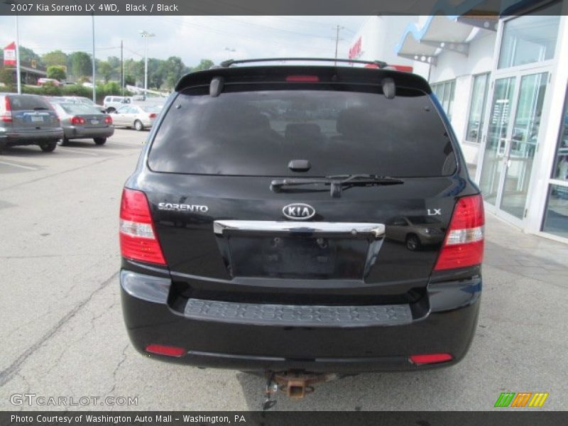 Black / Black 2007 Kia Sorento LX 4WD