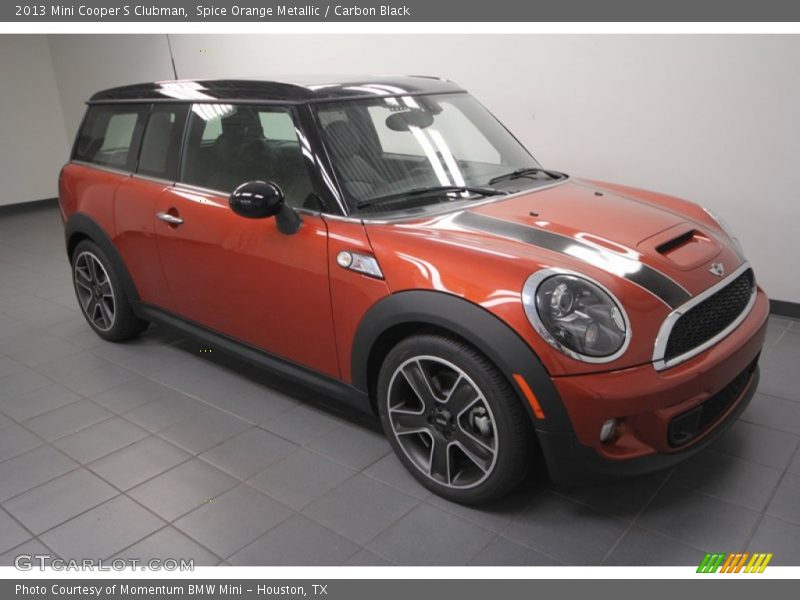 Spice Orange Metallic / Carbon Black 2013 Mini Cooper S Clubman