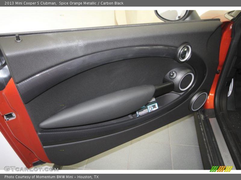 Spice Orange Metallic / Carbon Black 2013 Mini Cooper S Clubman