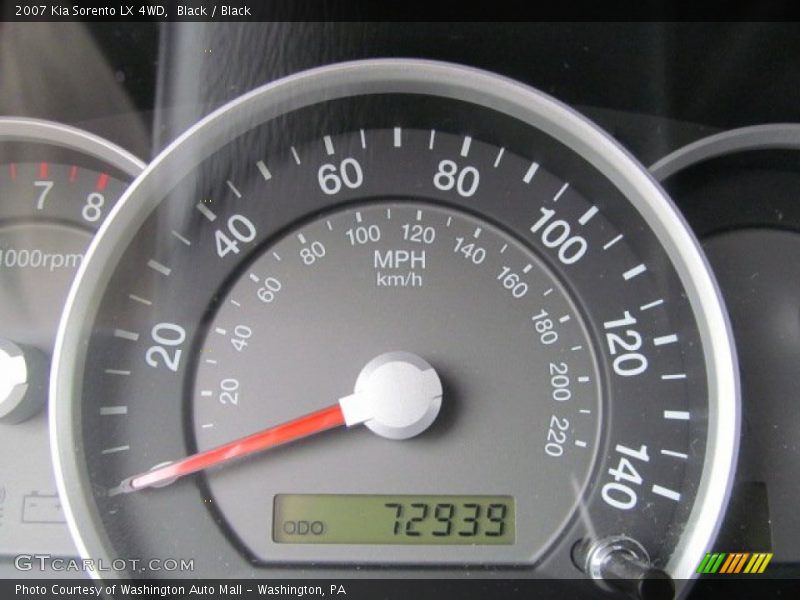 Black / Black 2007 Kia Sorento LX 4WD