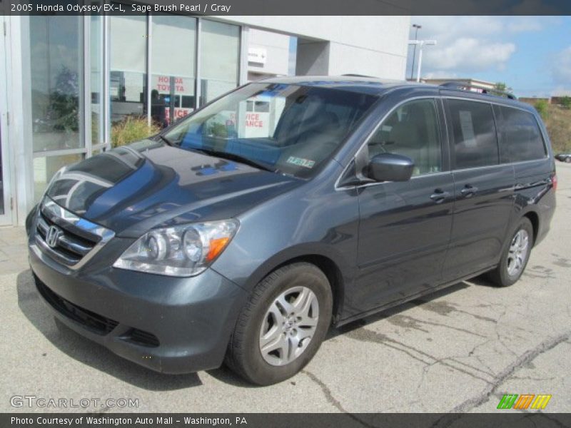 Sage Brush Pearl / Gray 2005 Honda Odyssey EX-L
