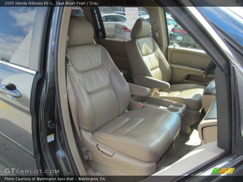 Sage Brush Pearl / Gray 2005 Honda Odyssey EX-L