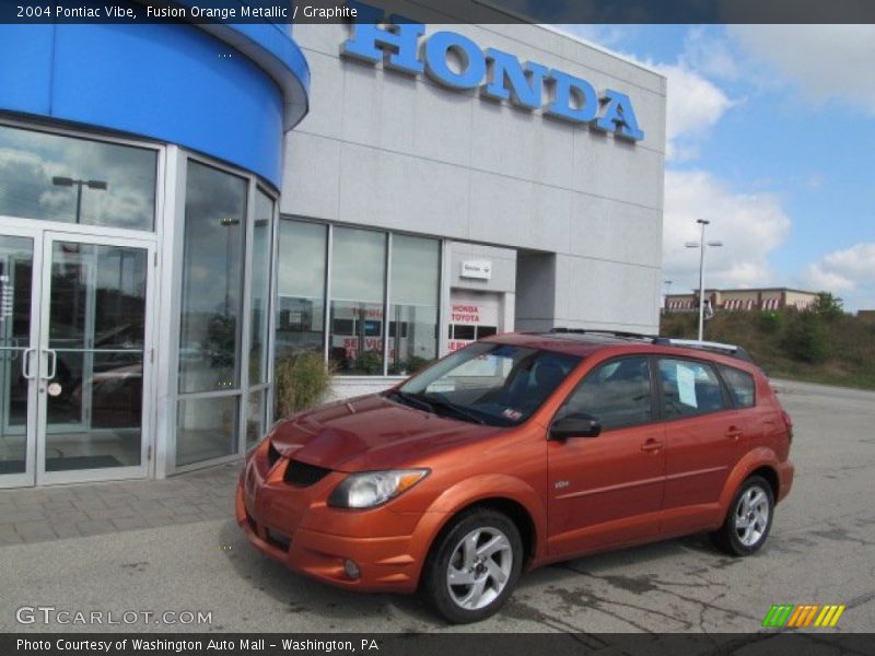 Fusion Orange Metallic / Graphite 2004 Pontiac Vibe