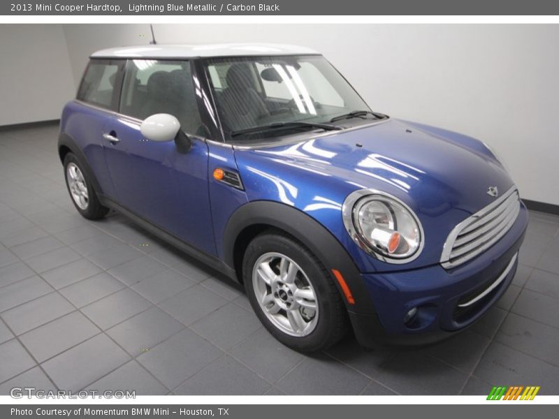 Lightning Blue Metallic / Carbon Black 2013 Mini Cooper Hardtop