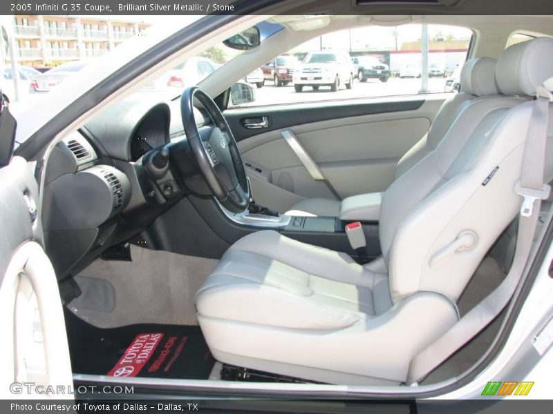 Brilliant Silver Metallic / Stone 2005 Infiniti G 35 Coupe
