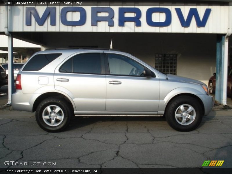 Bright Silver / Gray 2008 Kia Sorento LX 4x4