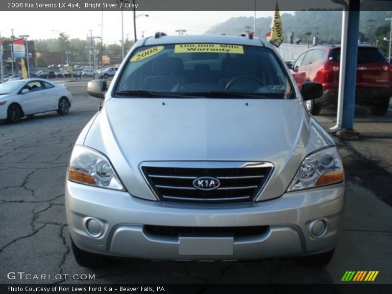 Bright Silver / Gray 2008 Kia Sorento LX 4x4