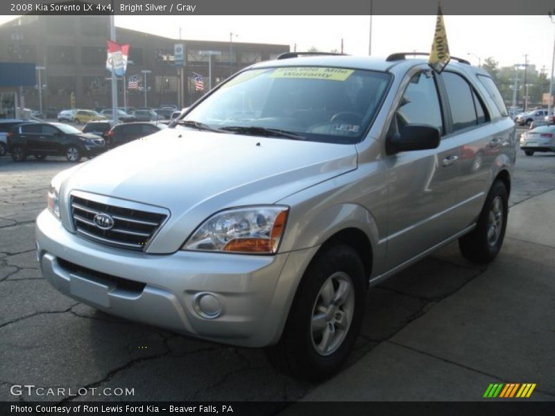 Bright Silver / Gray 2008 Kia Sorento LX 4x4